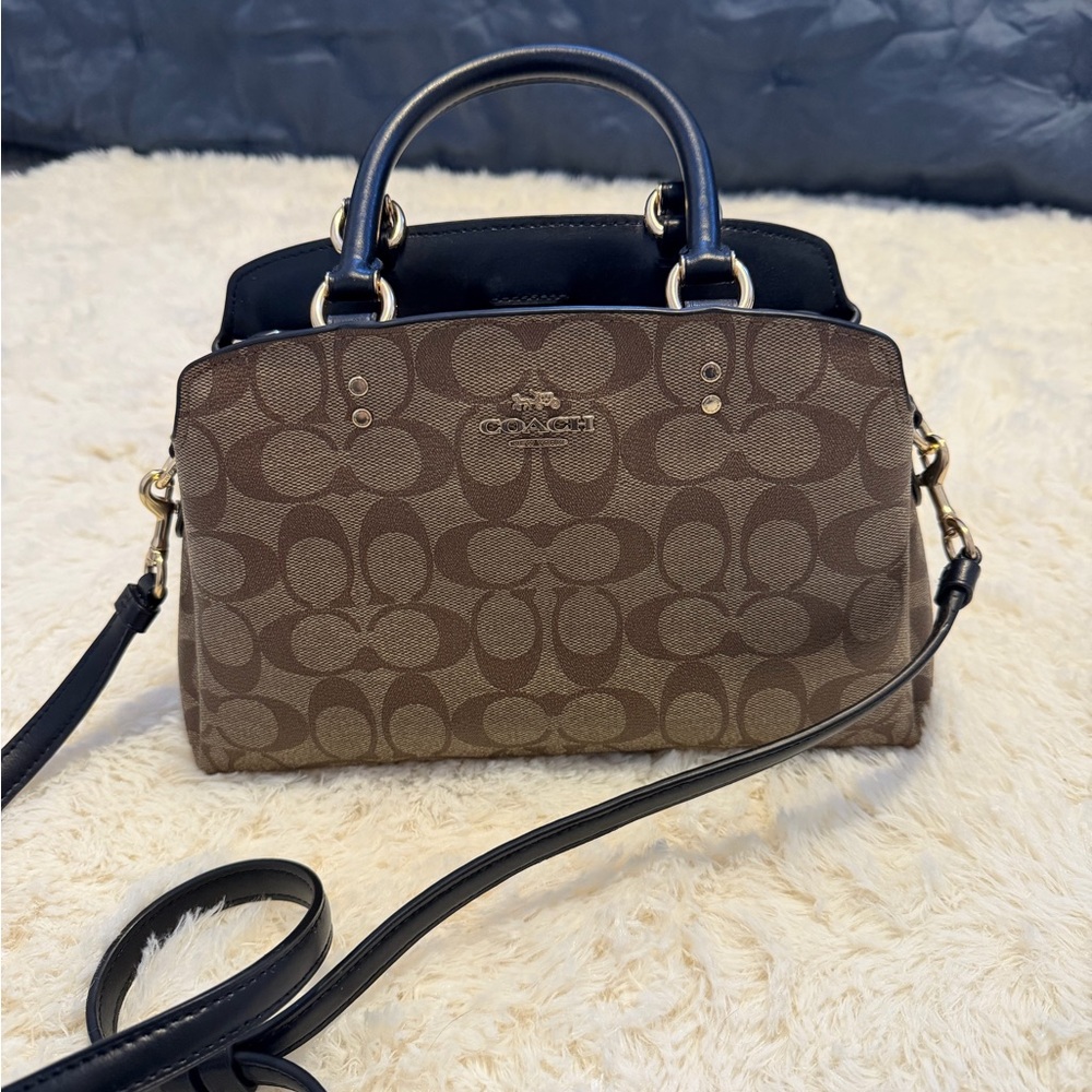 Coach Brown and Black Crossbody Bag